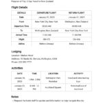 FREE Itinerary Templates In Apple (MAC) Pages  Template