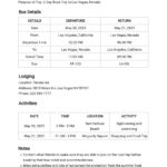 FREE Itinerary Templates In Apple (MAC) Pages  Template