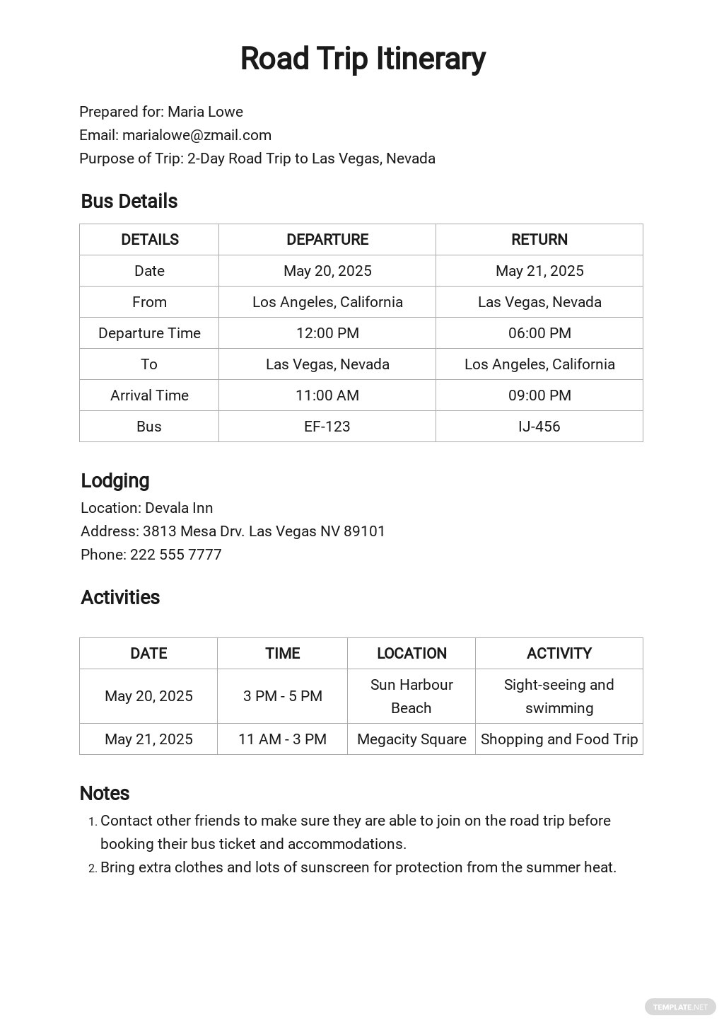 FREE Itinerary Templates in Apple (MAC) Pages  Template In Leisure Travel Itinerary Template