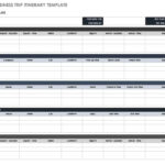 Free Itinerary Templates  Smartsheet With Regard To Business Trip Travel Itinerary Template