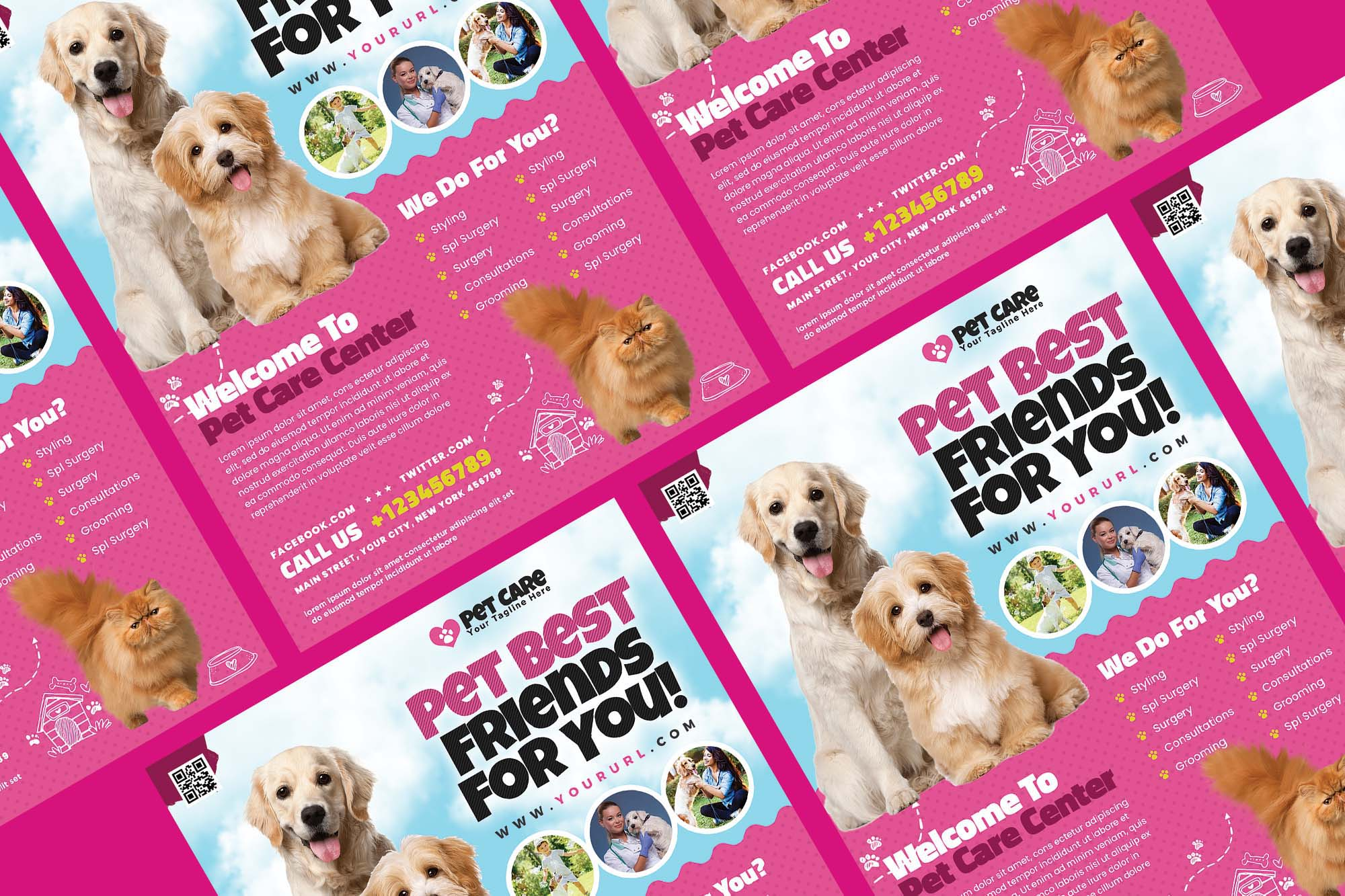 Free Pet Care Flyer Template (PSD) Intended For Pet Care Flyer Template For Pet Care Flyer Template