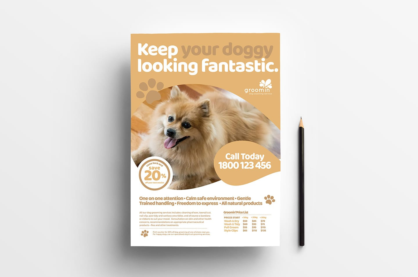 Free Pet Service Templates Pack - PSD, Ai & Vector - BrandPacks Throughout Pet Care Flyer Template Intended For Pet Care Flyer Template