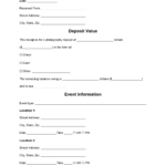 Free Photography Deposit Receipt Template – Word  PDF – EForms Within Photography Deposit Contract Template
