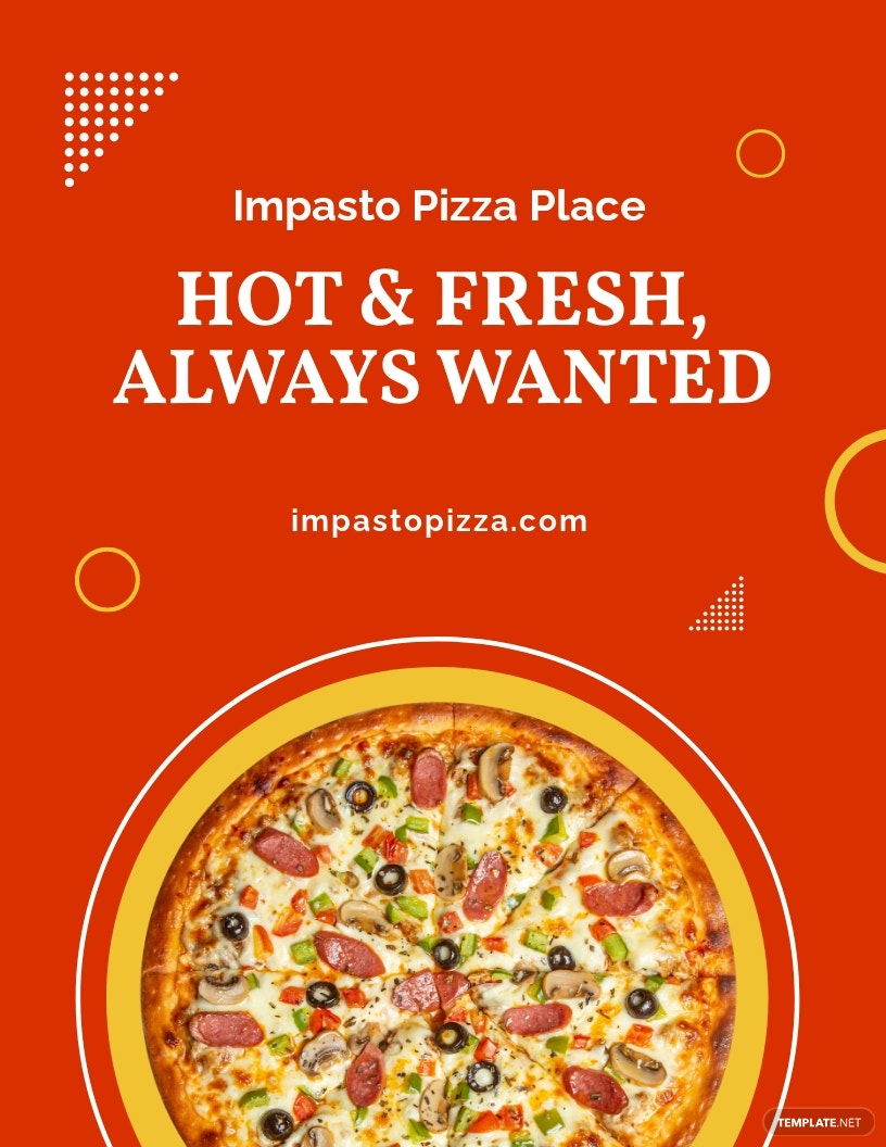 FREE Pizza Flyer Template In PDF  Template