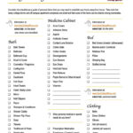 Free Printable 10+ FREE Moving Checklist Templates (Word  PDF) With College Checklist Template