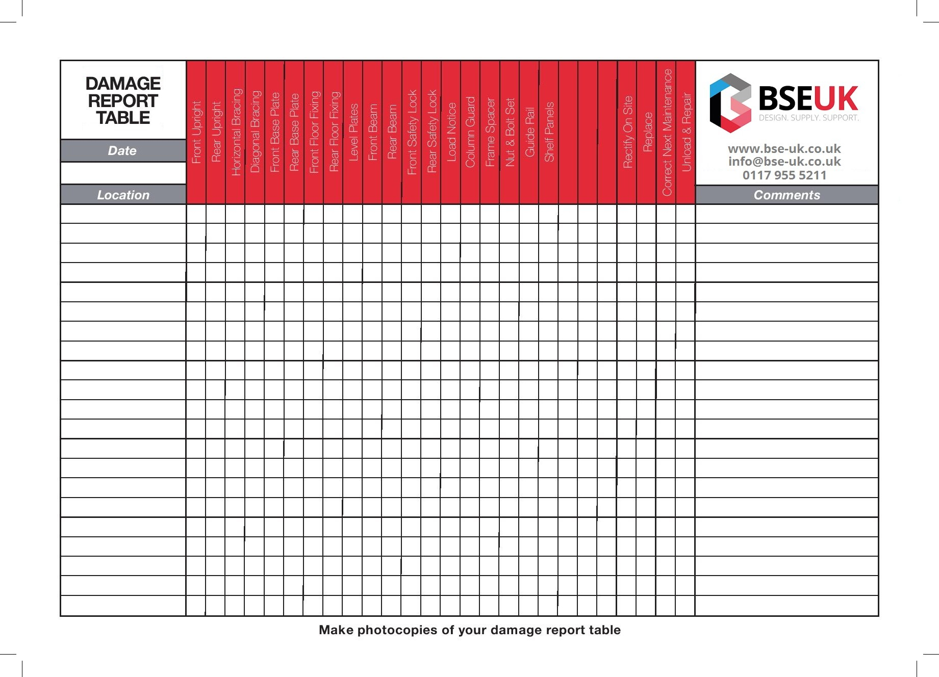 Free Rack Inspection Checklist - Download Here Inside Racking Inspection Checklist Template Throughout Racking Inspection Checklist Template
