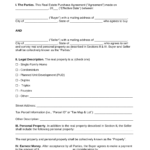 Free Residential Real Estate Purchase Agreements - Word  PDF – eForms Within Release Of Earnest Money Deposit Form