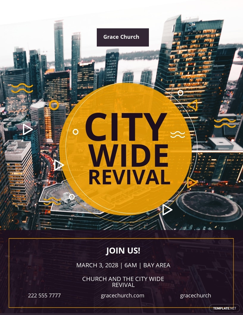 FREE Revival Flyer Template In Adobe Photoshop (PSD)  Template