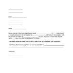 Free Security Deposit Demand Letter Template – PDF  Word – EForms Throughout Refund Security Deposit Form