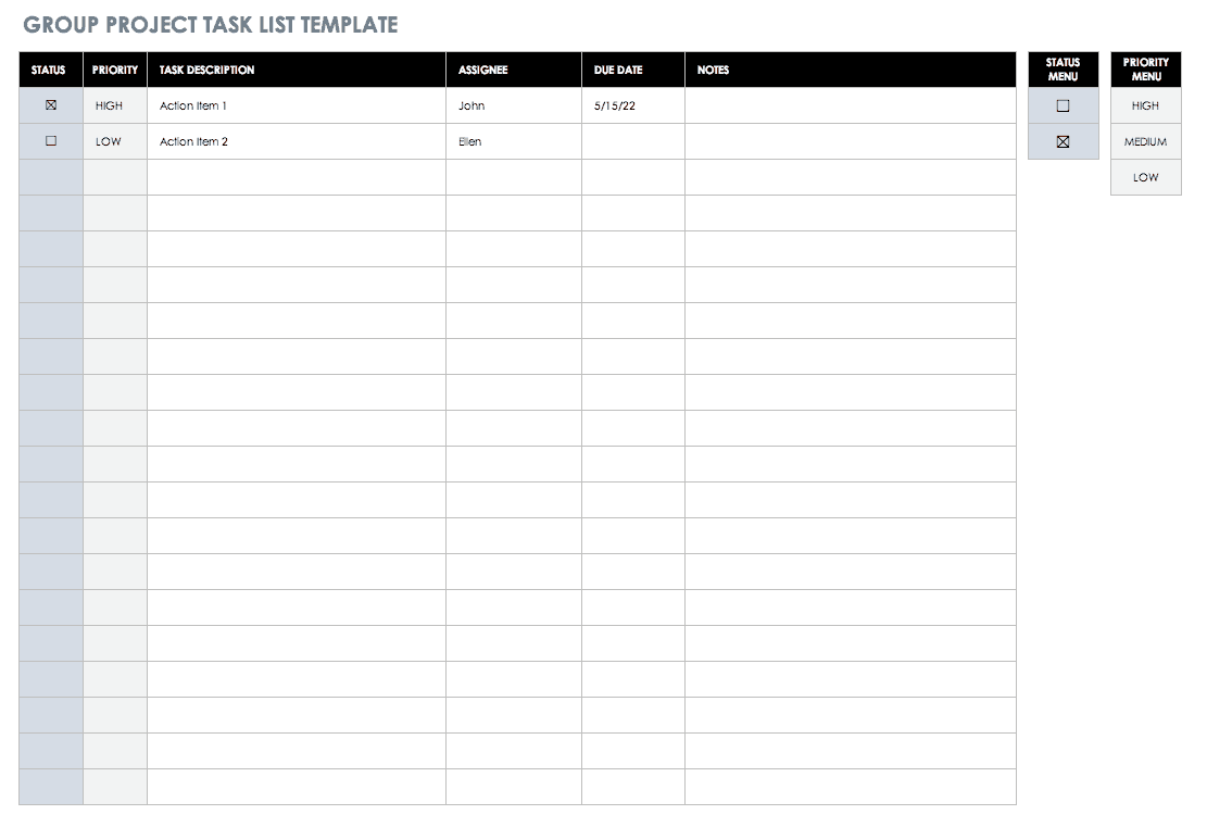 Free To Do List Templates in Excel Within Work Checklist Template Excel Throughout Work Checklist Template Excel