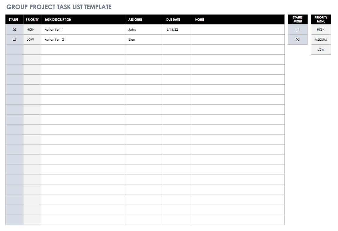 Free To Do List Templates In Excel Within Work Checklist Template Excel