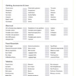 Free Travel Checklist Template In PDF, Word, Excel, Google Docs Pertaining To Business Travel Checklist Template
