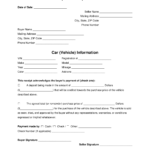 Free Vehicle (Private Sale) Receipt Template – PDF  Word – EForms Pertaining To Deposit Form For Vehicle Purchase
