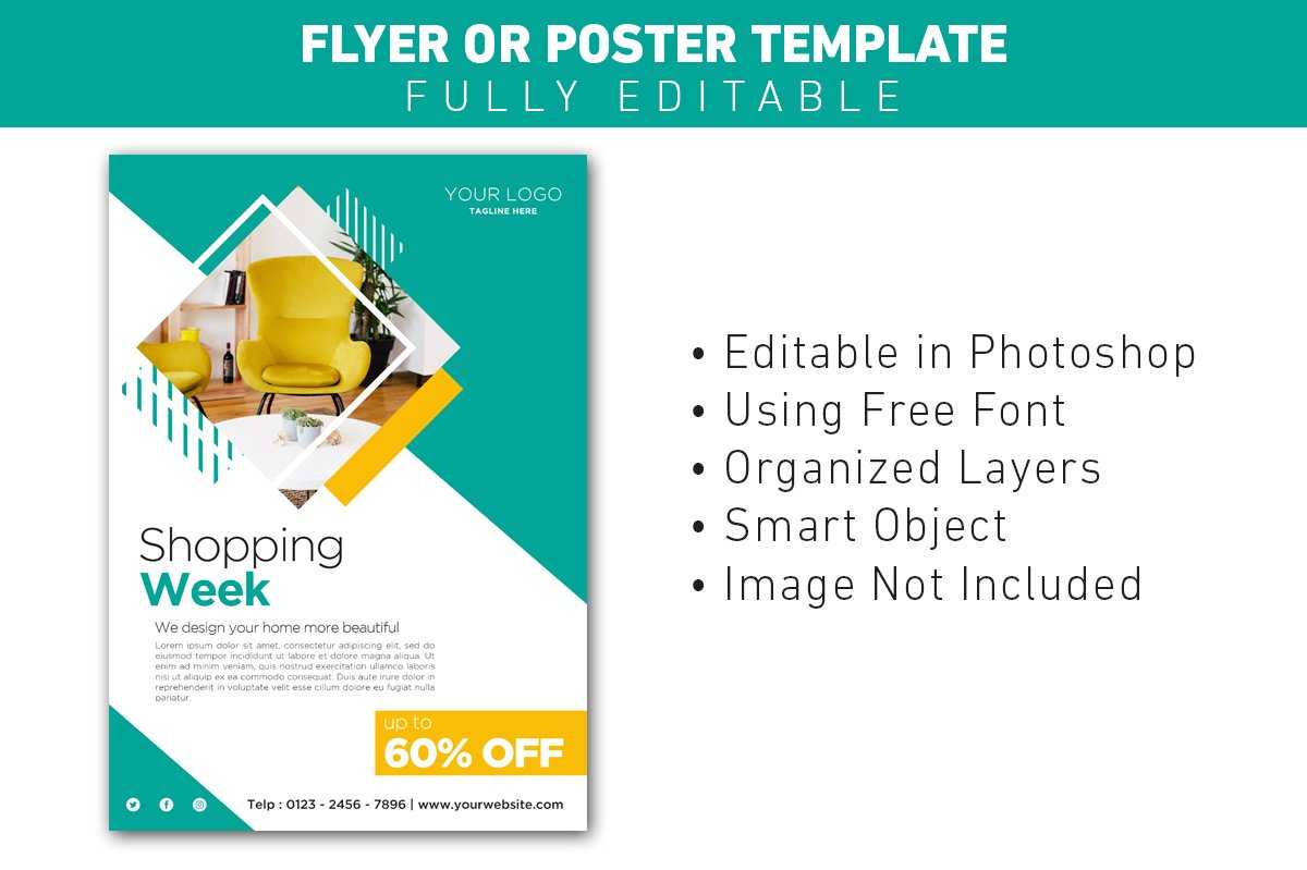 Furniture Sale Modern Flyer Template Grafik von ant project  For Furniture Sale Flyer Template With Regard To Furniture Sale Flyer Template