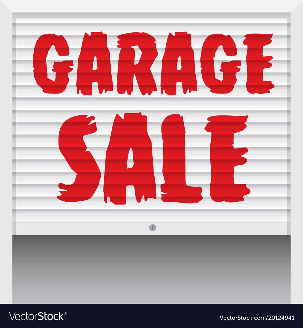 Garage sale poster banner template Royalty Free Vector Image Throughout Rummage Sale Flyer Template With Rummage Sale Flyer Template