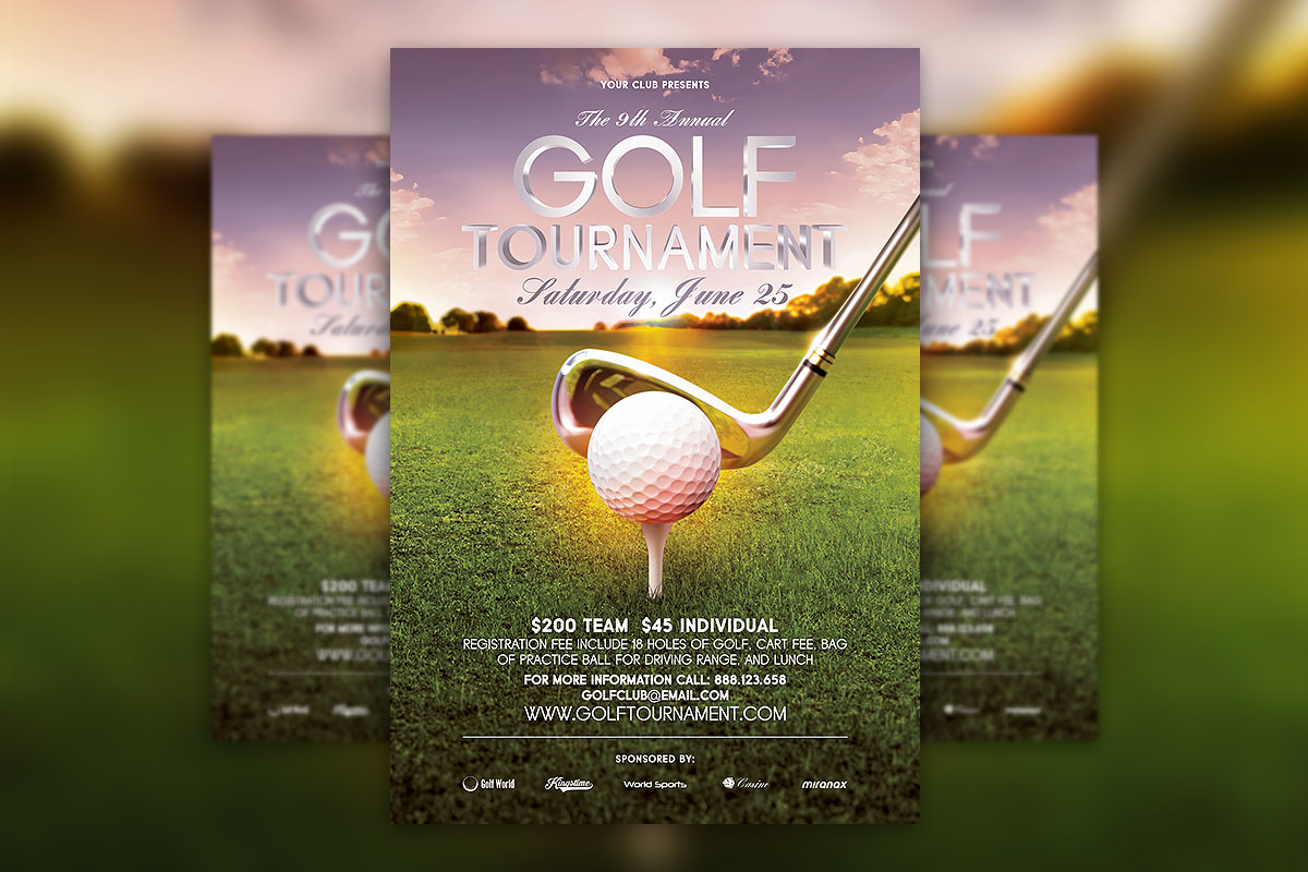 Golf Tournament Flyer PSD Template Download  Hyperpix Throughout Golf Tournament Template Flyer Regarding Golf Tournament Template Flyer