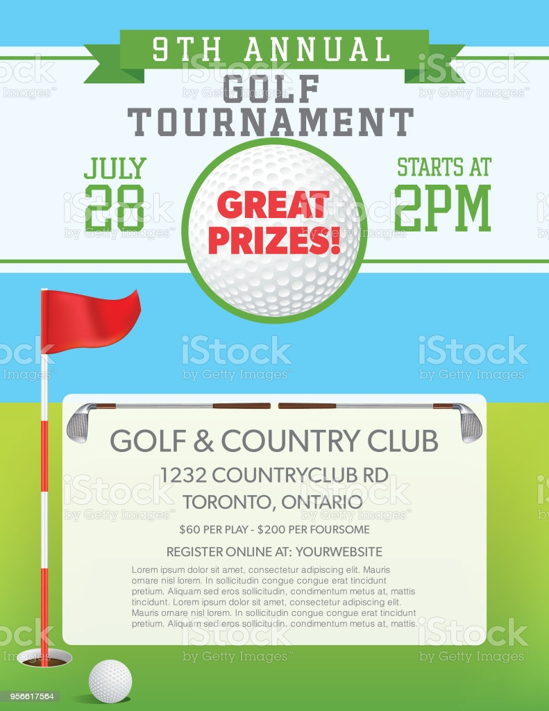 Golf Tournament Template Stock Illustration - Download Image Now Regarding Golf Tournament Checklist Template Inside Golf Tournament Checklist Template
