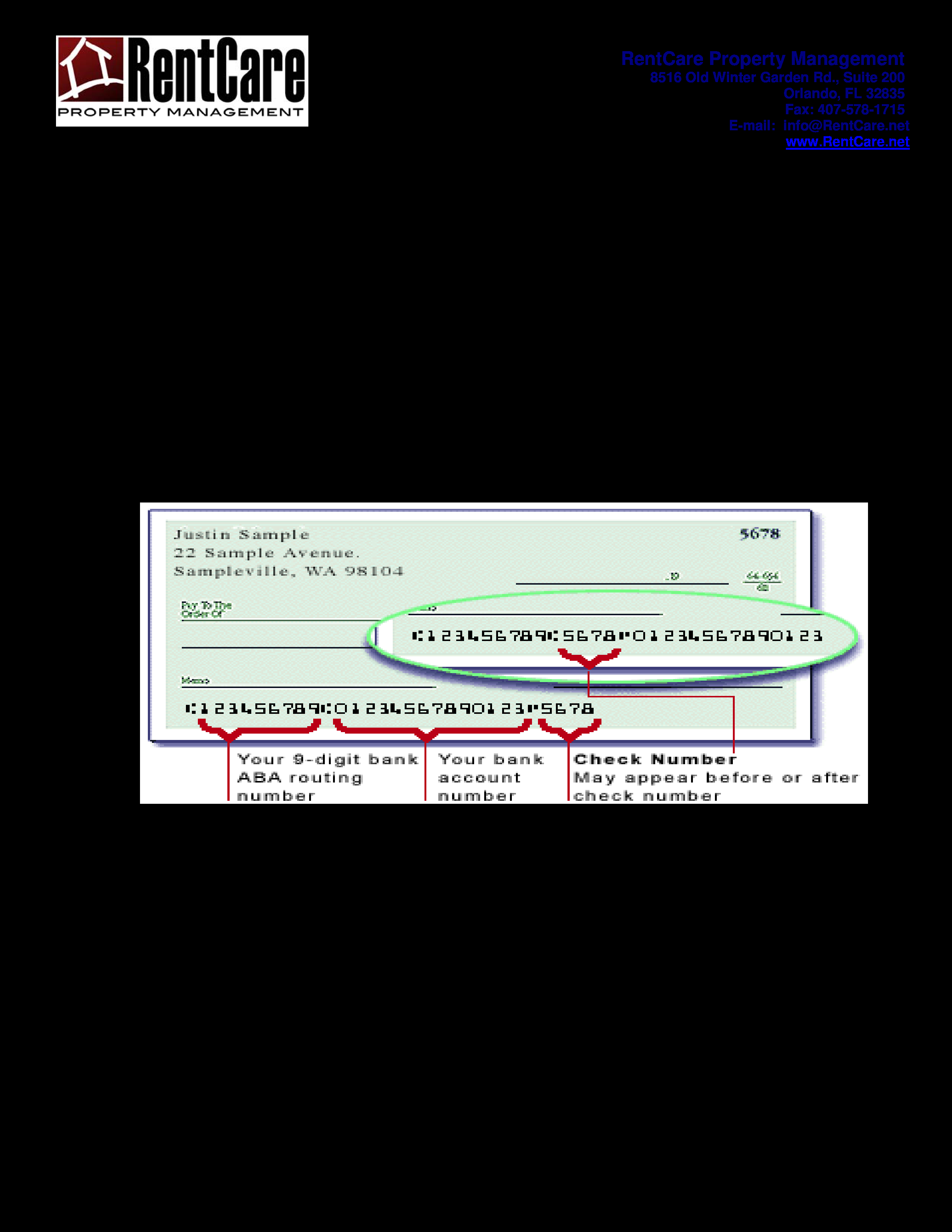 Gratis Landlord Direct Deposit Form Within Direct Deposit Authorization Form Template
