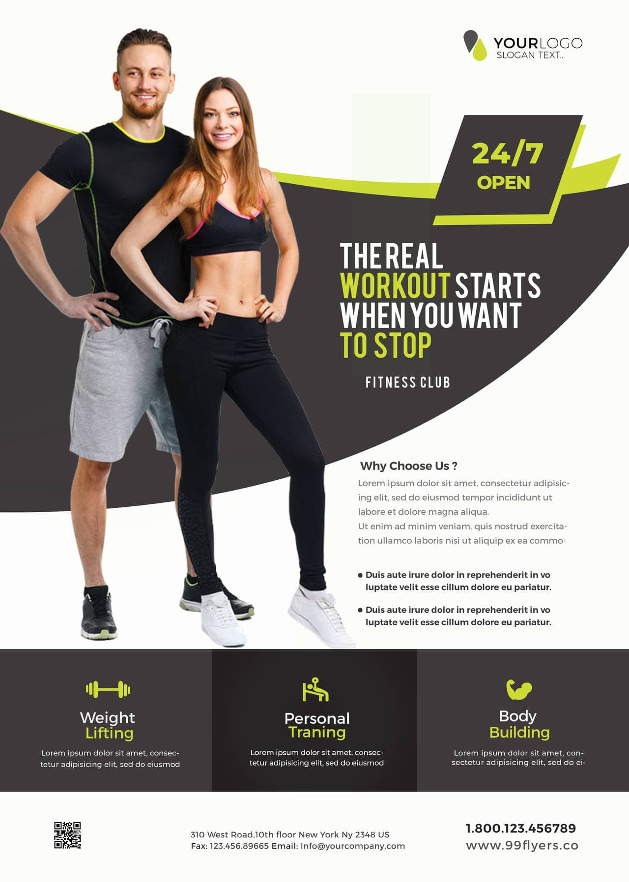 Gym And Fitness Free PSD Flyer Template  StockPSD Within Gym Open House Flyer Template With Regard To Gym Open House Flyer Template
