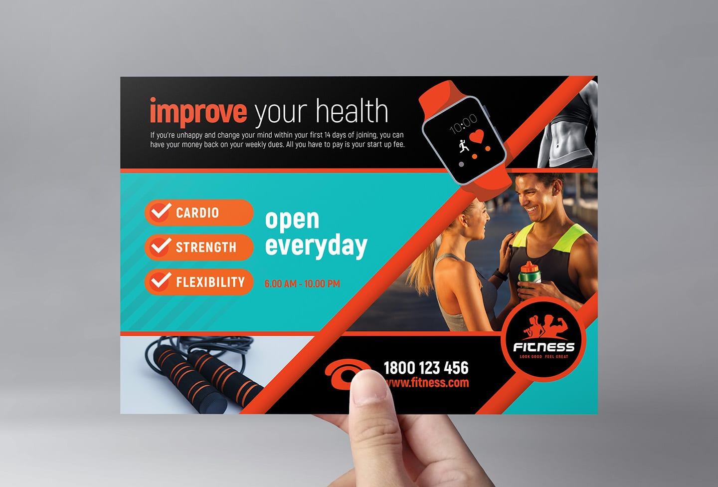 Gym / Fitness Flyer Template in PSD, Ai & Vector - BrandPacks Inside Gym Open House Flyer Template Pertaining To Gym Open House Flyer Template