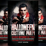 Halloween Costume Party Flyer Template Vol 10 For Costume Party Flyer Template