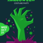 Halloween Costume Party Flyer Template With Costume Party Flyer Template