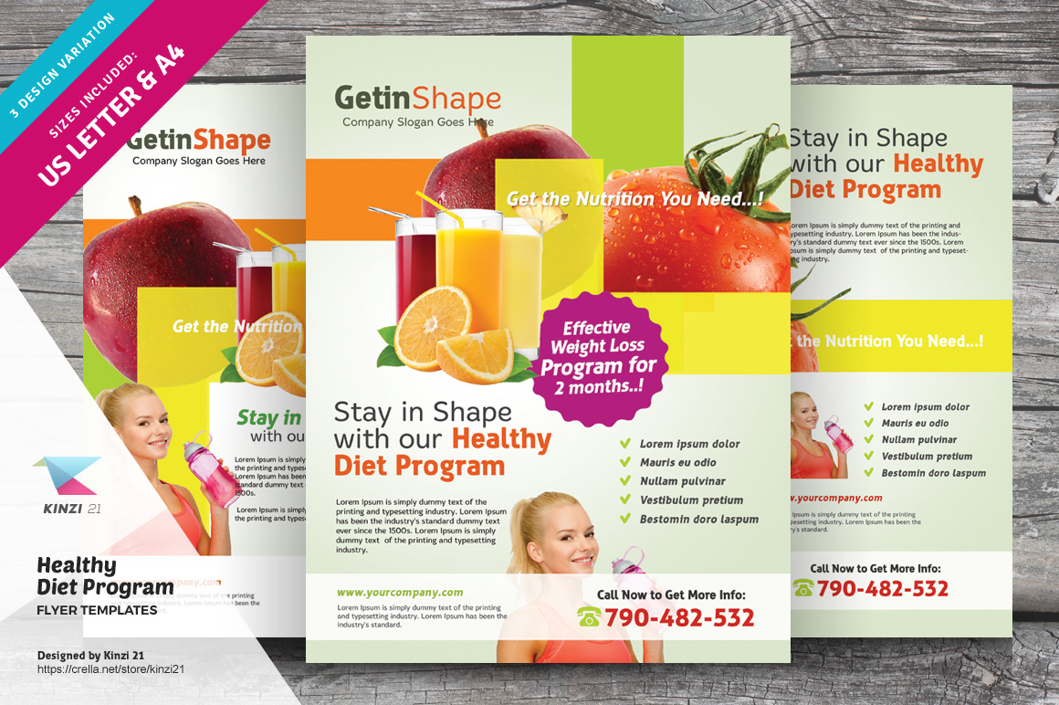 Healthy Diet Program Flyer Templates Pertaining To Weight Loss Flyer Template For Weight Loss Flyer Template