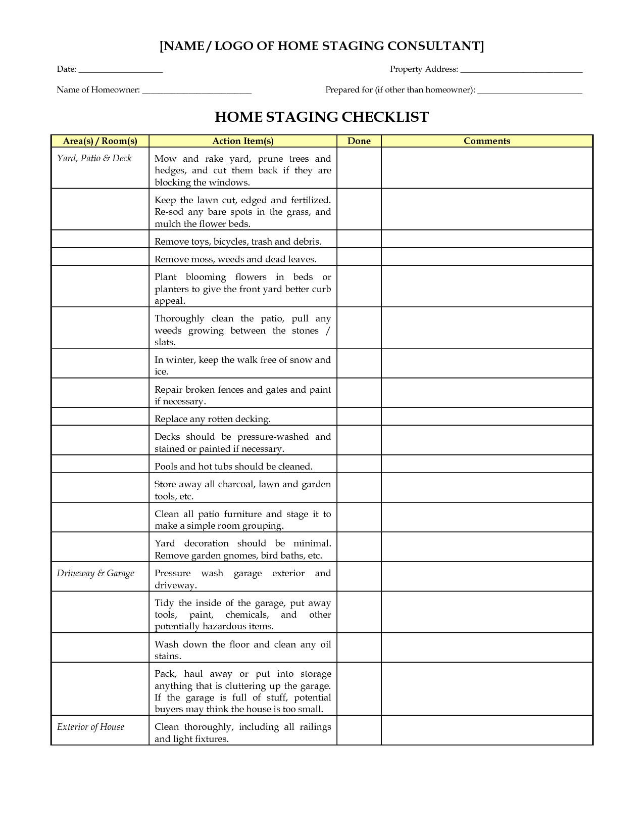 Home Design Checklist Pdf Throughout Interior Design Checklist Template