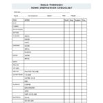 Home Inspection Checklist Ontario Pdf With Home Inspection Checklist Template