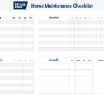 Home Maintenance Checklist Regarding Home Improvement Checklist Template