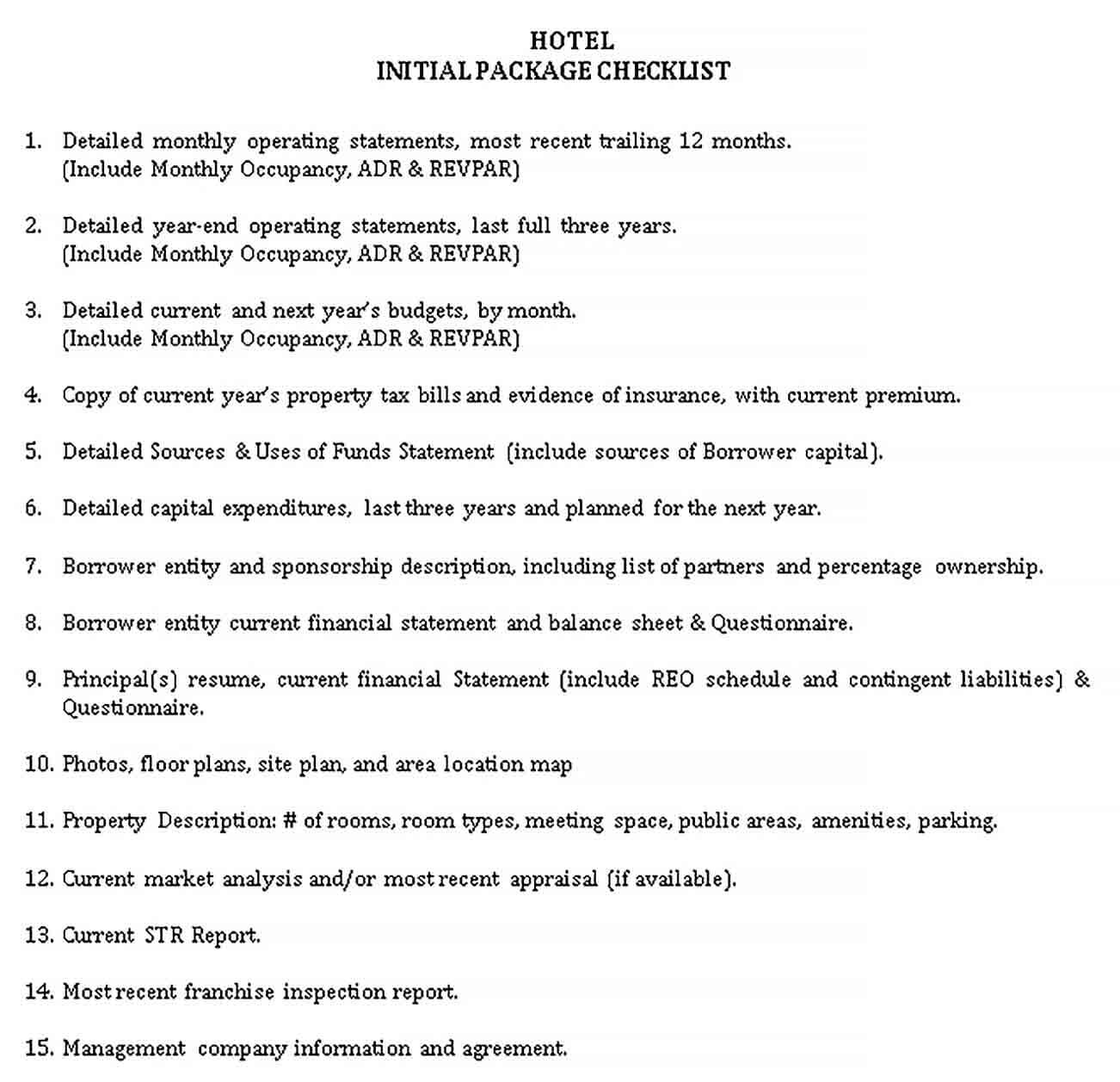 Hotel Checklist Template  For Hotel Inspection Checklist Template With Hotel Inspection Checklist Template