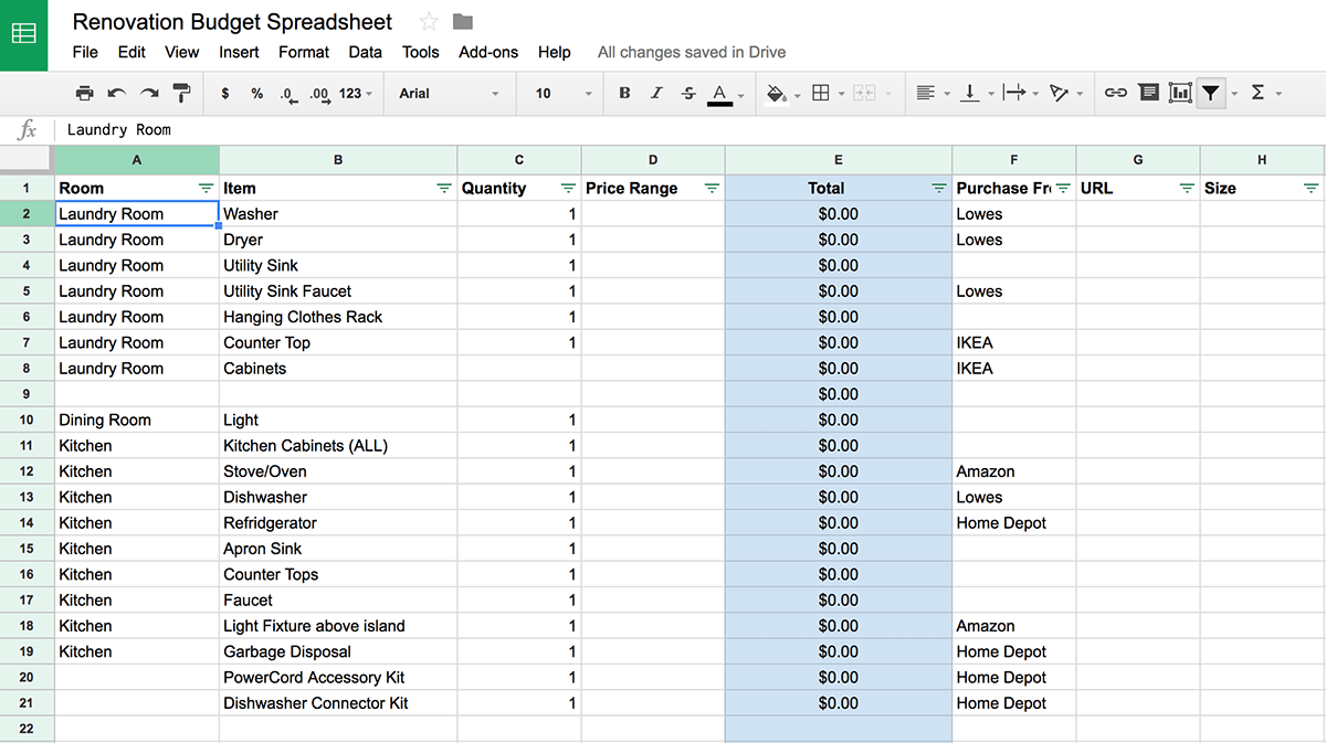 How to Plan a DIY Home Renovation + Budget Spreadsheet In Home Improvement Checklist Template Throughout Home Improvement Checklist Template