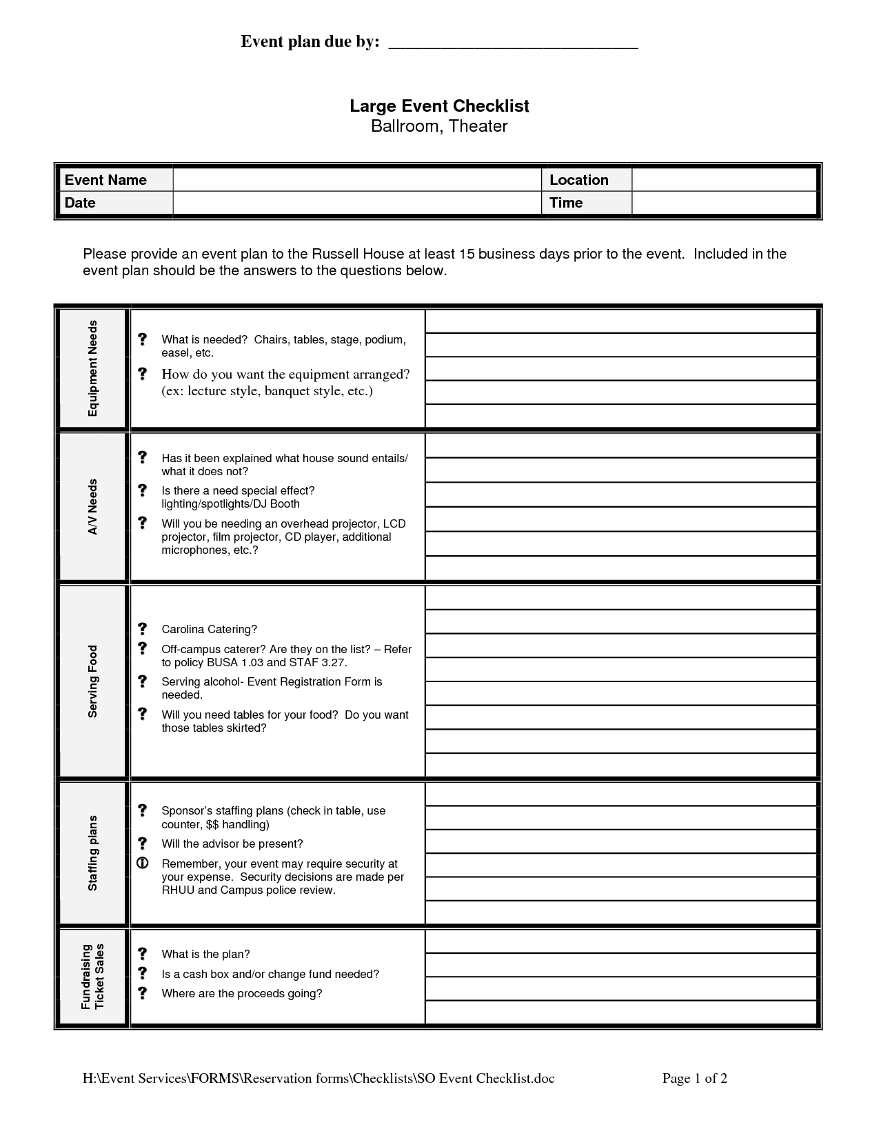 How To Plan An Event Template – Arxiusarquitectura Pertaining To Meeting Planning Checklist Template