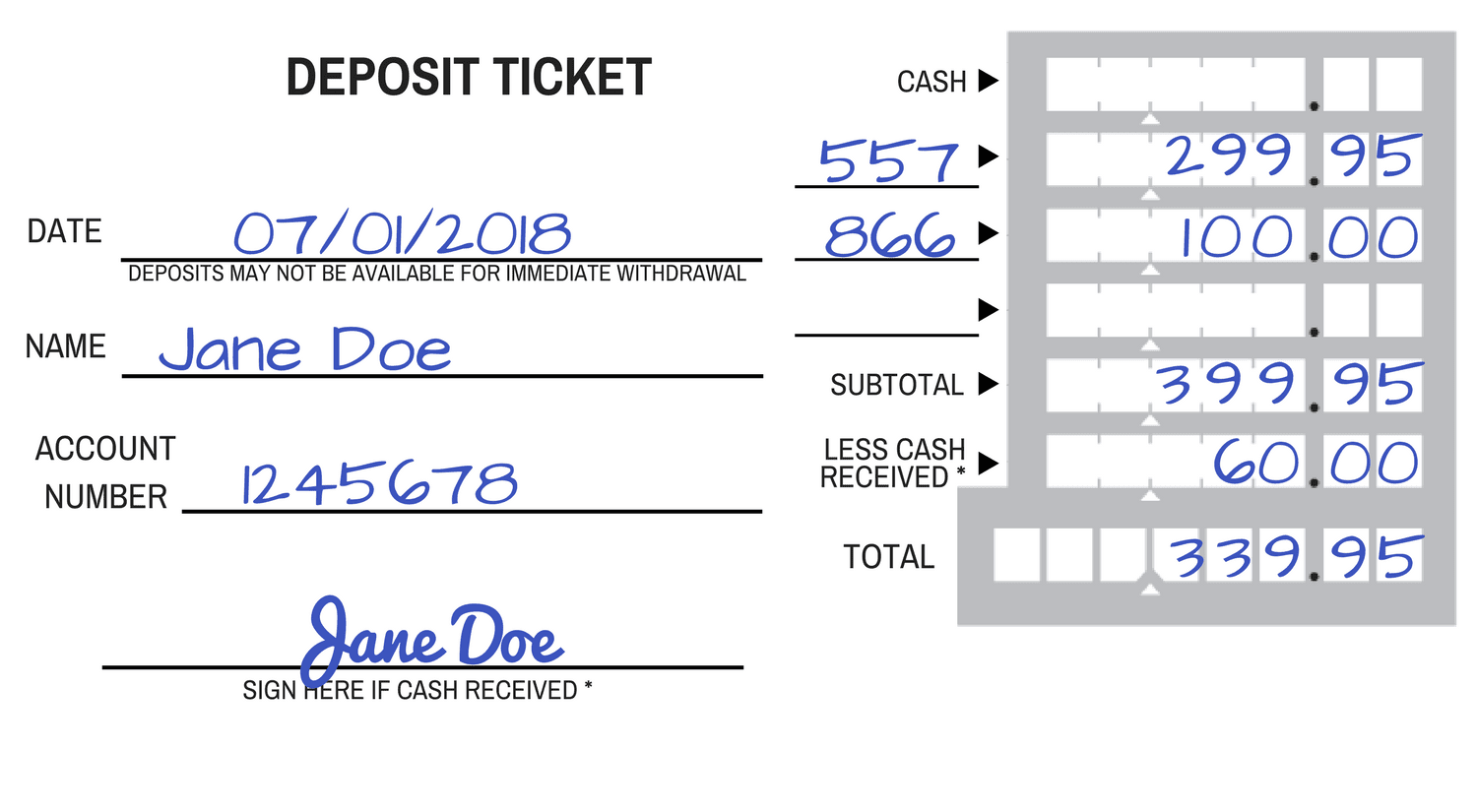 Howto: How To Fill Out A Checking Account Deposit Slip Inside Regions Bank Deposit Slip Template In Regions Bank Deposit Slip Template