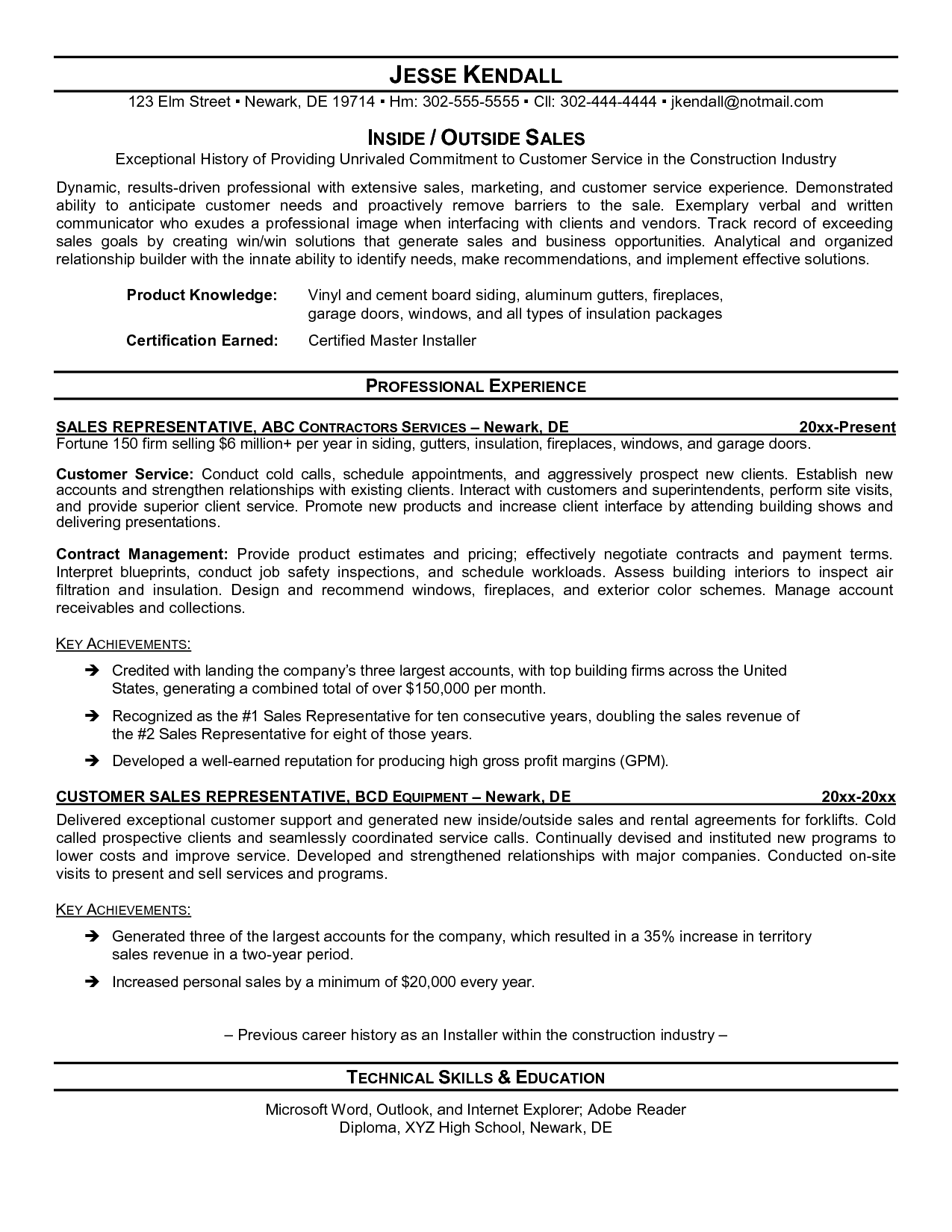 Industrial sales representative cover letter June 10 Pertaining To Outside Sales Job Description Template With Outside Sales Job Description Template