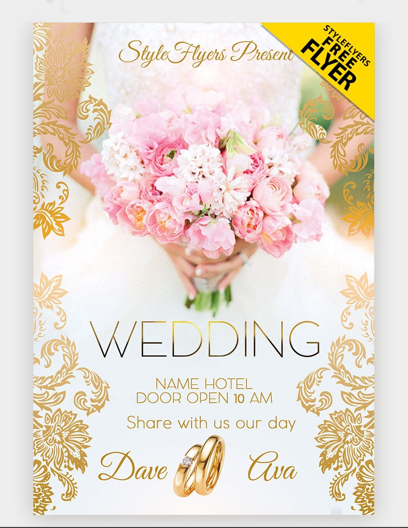 invitation flyer template - Sablon In Wedding Invitation Flyer Template Throughout Wedding Invitation Flyer Template