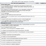 ISO 10:10 Gap Checklist – Whittington & Associates With Regard To Environmental Audit Checklist Template