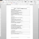 IT Security Assessment Checklist Template  ITSD100 10 Inside Security Assessment Checklist Template
