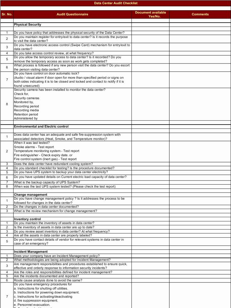It Security Audit Checklist – Cute10 In Security Audit Checklist Template Pertaining To Security Audit Checklist Template