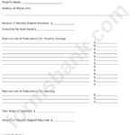 Itemized Security Deposit Deduction Form Printable Pdf Download For Itemized Security Deposit Deduction Form