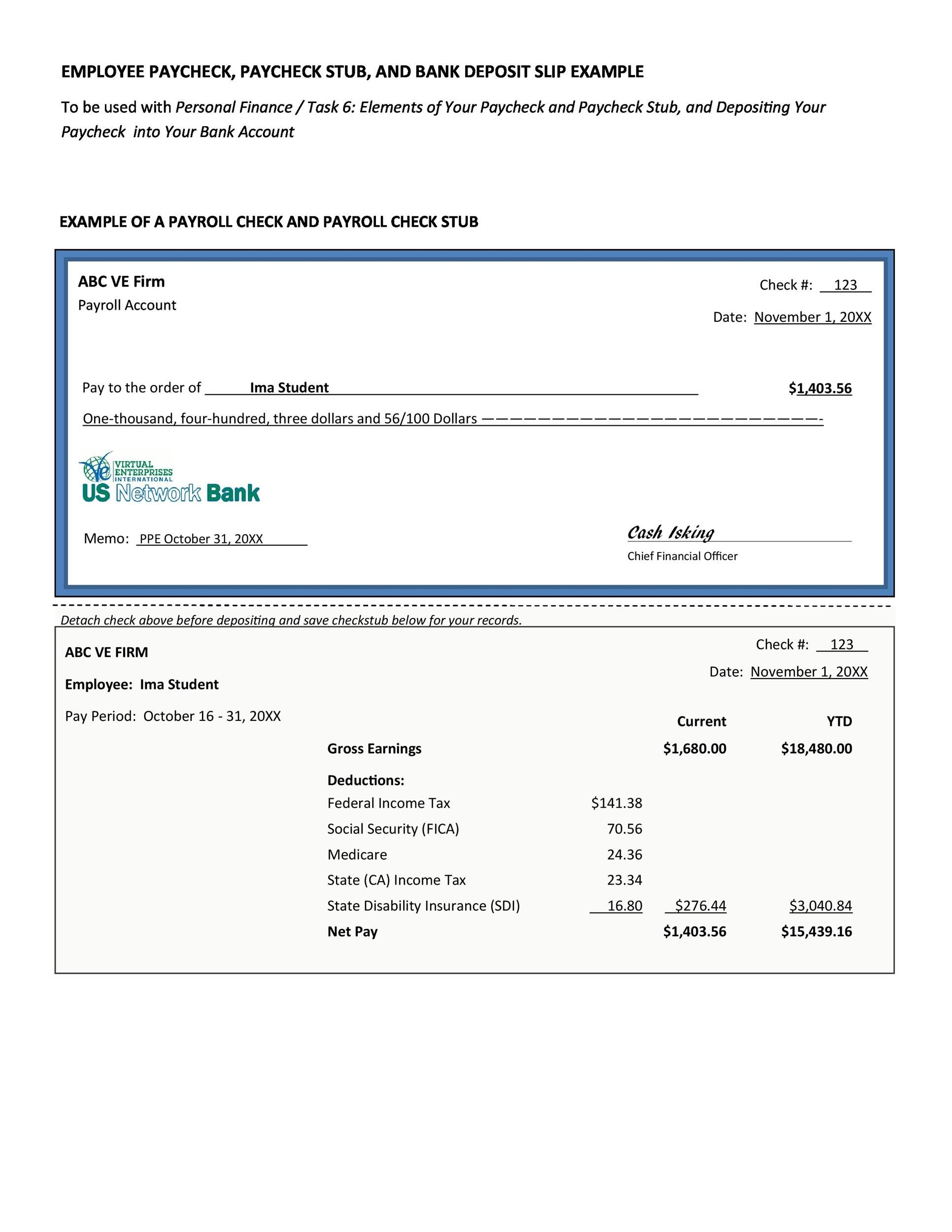 klauuuudia: Payroll Check Stub Template With Regard To Direct Deposit Check Stub Template For Direct Deposit Check Stub Template
