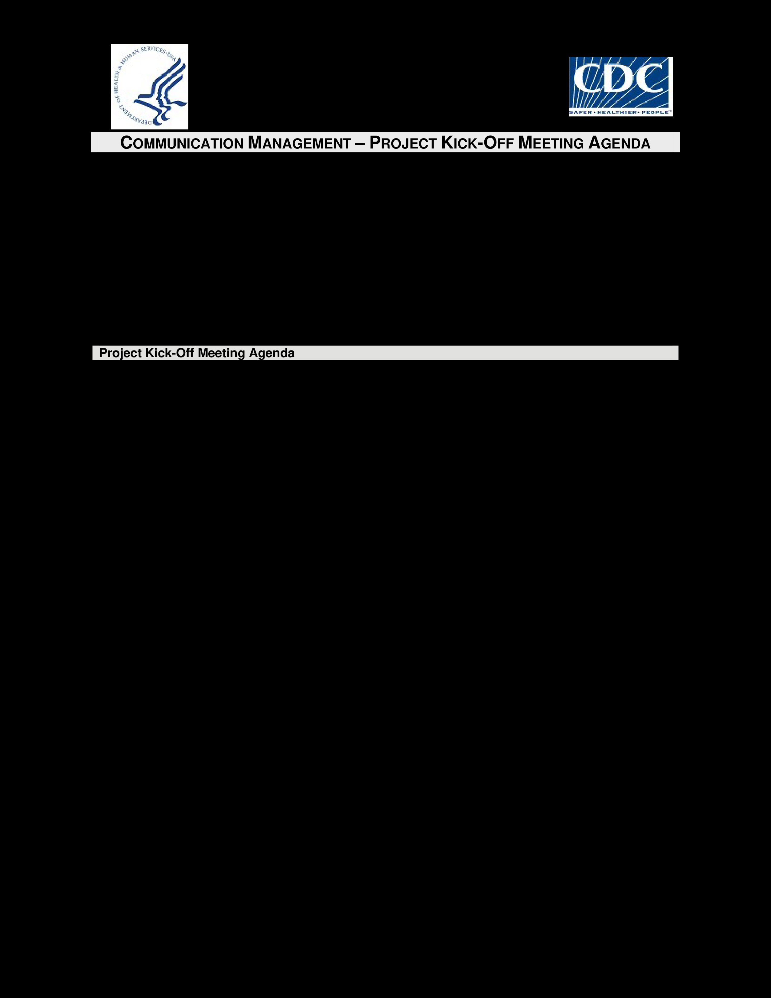 Kostenloses Project Kick Off Meeting Agenda Checklist Intended For Meeting Room Checklist Template Within Meeting Room Checklist Template