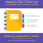 Library Book Fair Event Flyer Template For Community Event Flyer Template
