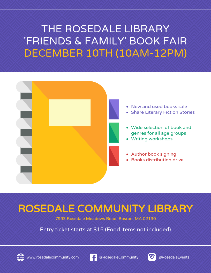 Library Book Fair Event Flyer Template For Community Event Flyer Template Pertaining To Community Event Flyer Template