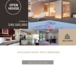 Luxury Home Real Estate Flyer Template [Free JPG] – Illustrator  Regarding Luxury Real Estate Flyer Template
