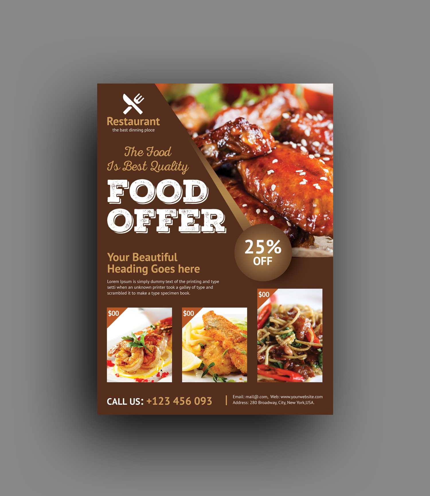 Luxury Restaurant Flyer Template - Graphic Templates In New Restaurant Flyer Template With Regard To New Restaurant Flyer Template