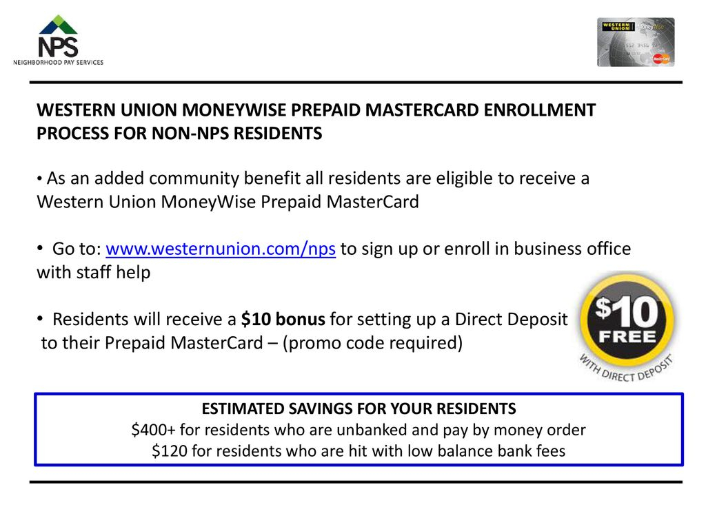 Making Monthly Payments Easier With RENT ASSURANCE™ And – Ppt Download In Western Union Prepaid Direct Deposit Form