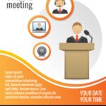 Meeting Poster Template – Sablon With Regard To Staff Meeting Flyer Template