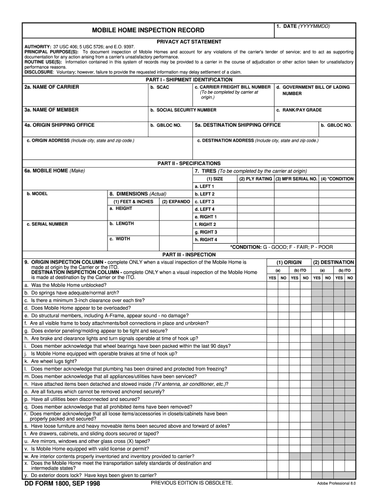 Mobile Home Inspection Checklist Pdf 10-10 - Fill and Sign  In Home Inspection Checklist Template In Home Inspection Checklist Template