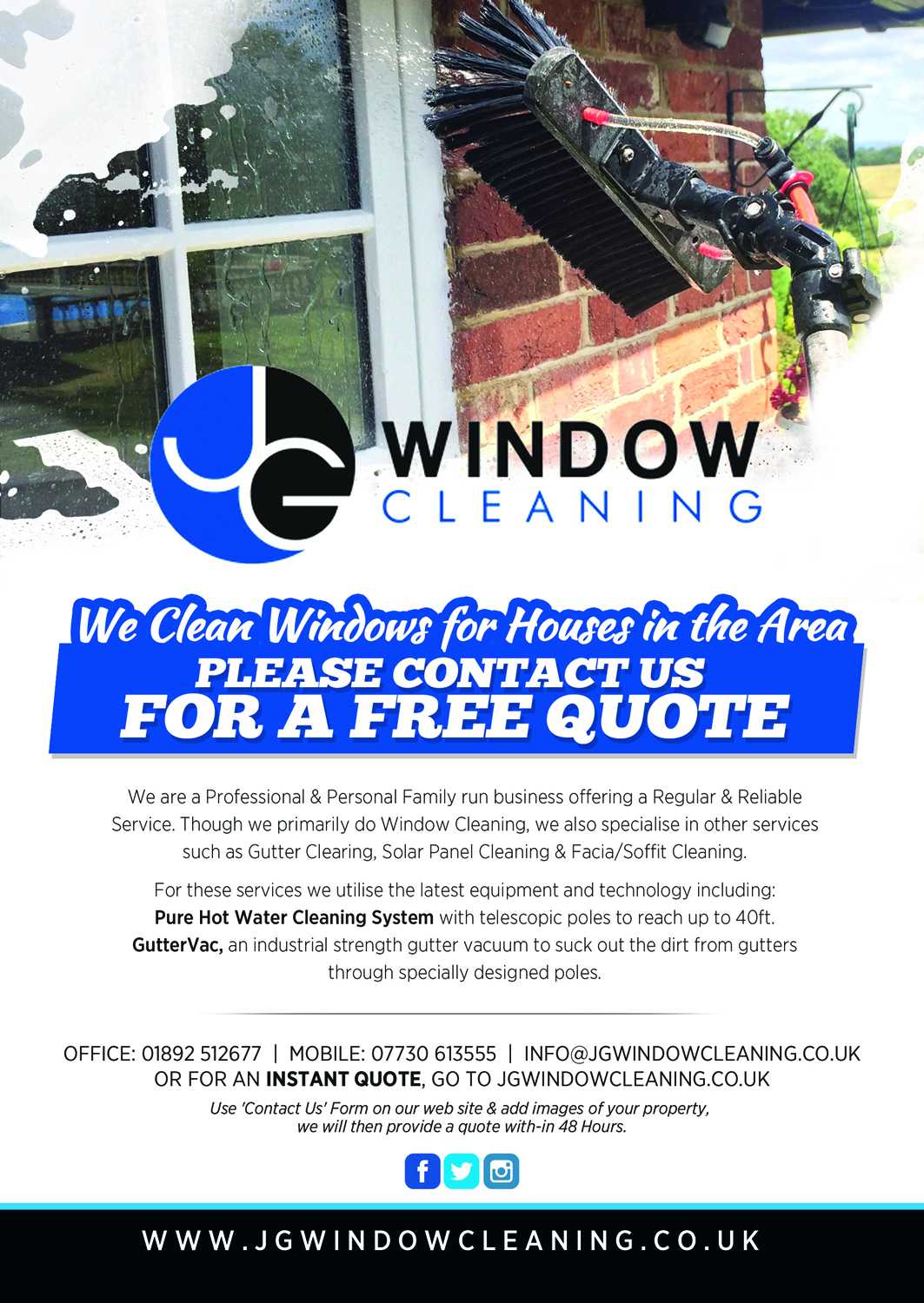 Modern, Elegant Flyer Design job Within Window Cleaning Flyer Template